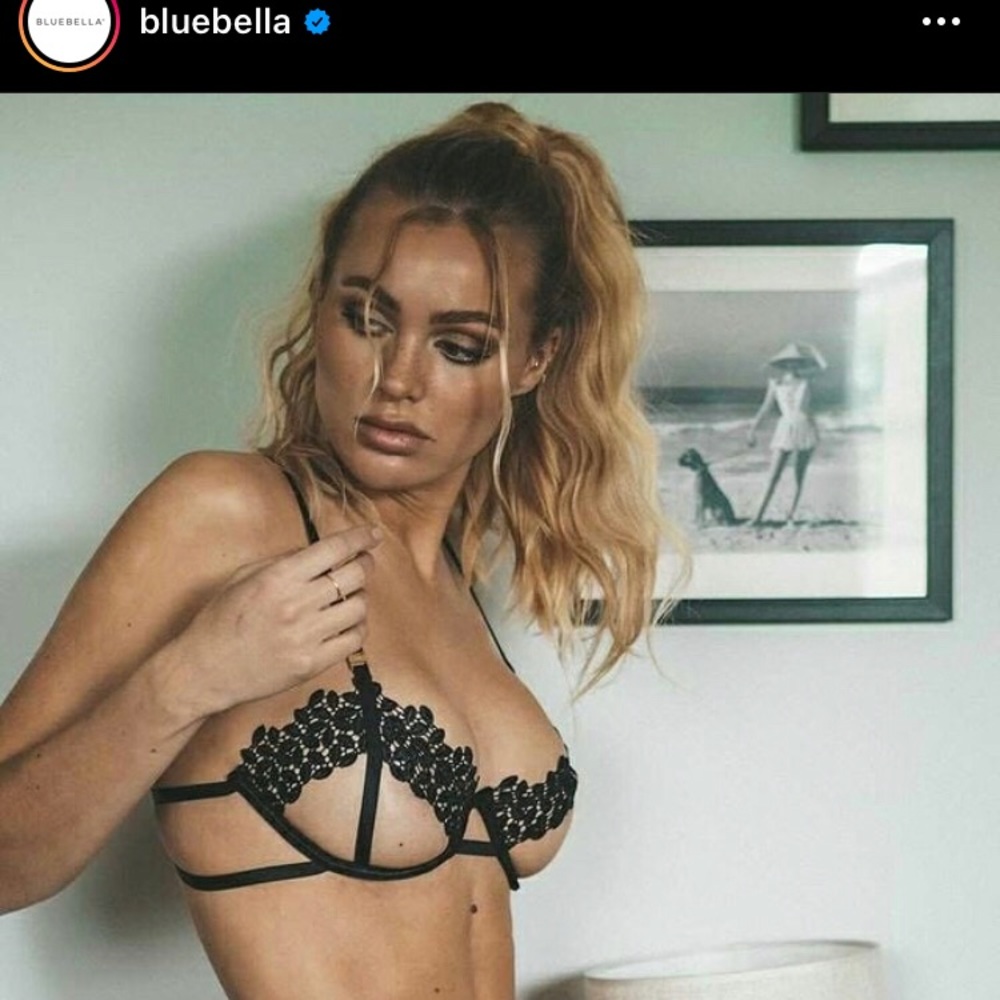 Bluebella Everly black bra 32DD lace / cutout